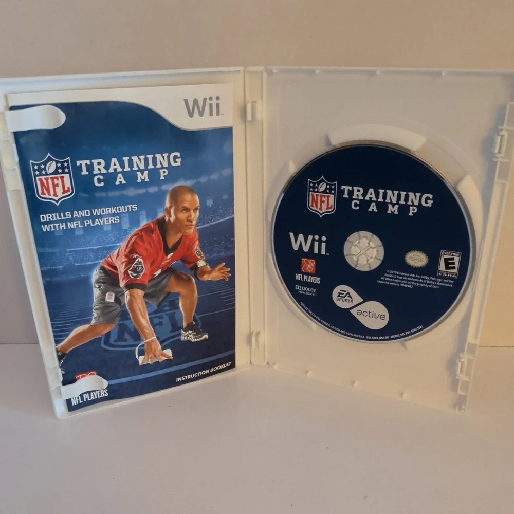 NFL Training Camp Nintendo Wii EA Sports Active Football Workout Game CIB